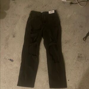 Hollister jeans size 3R Black Distressed jeans